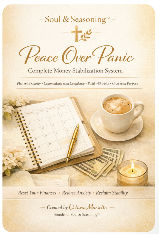 Peace Over Panic™ Complete Money Stabilization Workbook