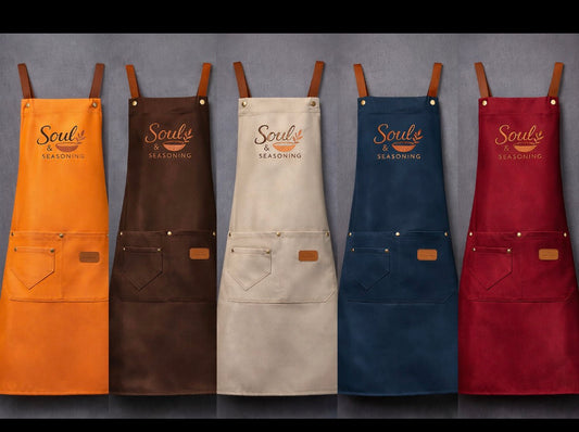 Soul & Seasoning Embroidered Apron